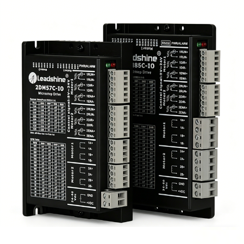 Leadshine 2DM-IO Series 2-Axis Stepper Driver - IO Speed Control & Pulse Type, Universal Dual-Axis Driver
